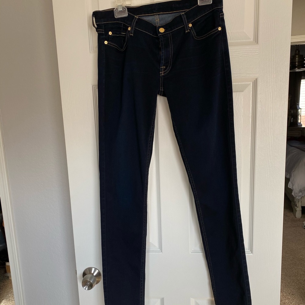 7 For All Mankind Roxanne Skinny Jeans Sz 31